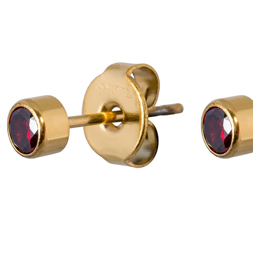 Пусеты Fiore Luna Cubic zirconia Garnet, SWE0128 GR G фото 3